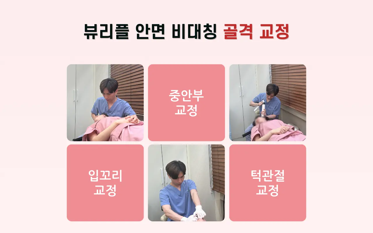 압구정 뷰리플한의원 안면 비대칭 골격 교정 종류