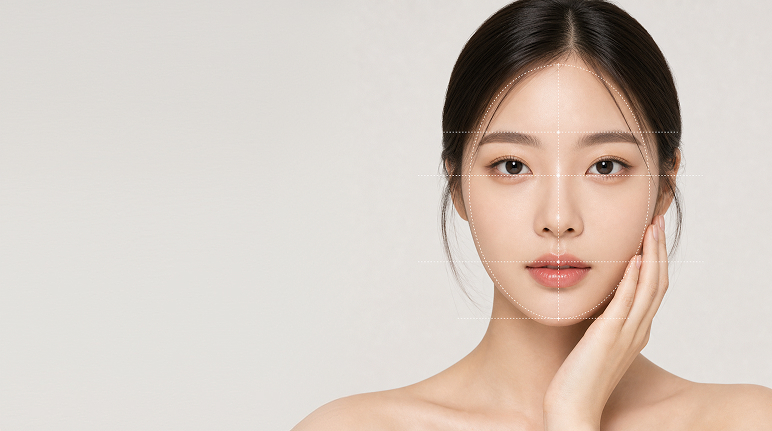 안면 비대칭 윤곽 교정 모델