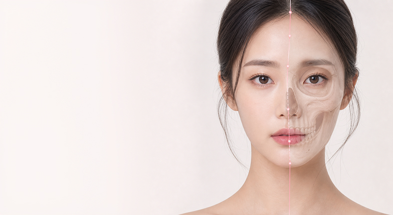 안면 비대칭 골격 교정 모델